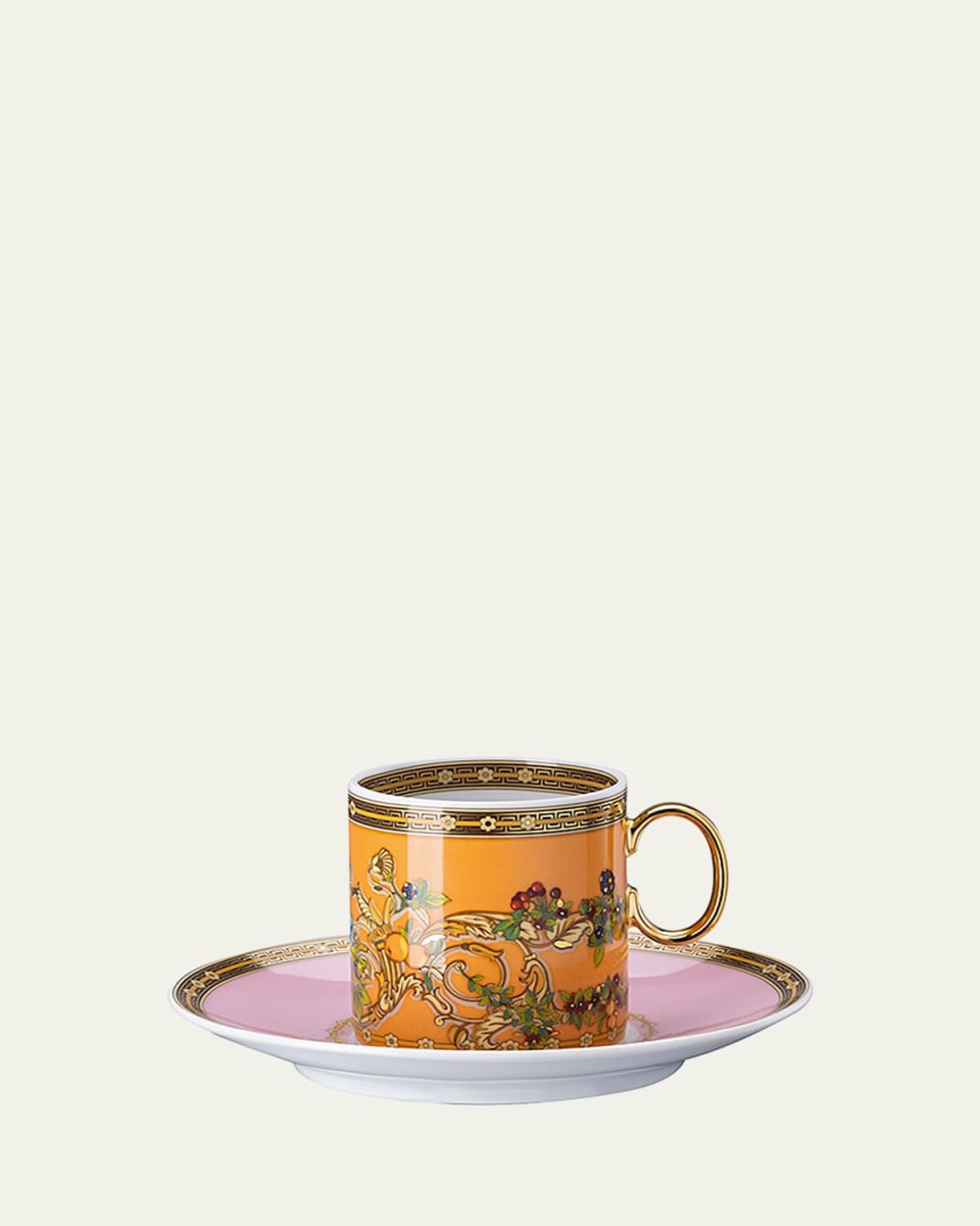 Butterfly Garden Modern Teacup & Saucer Set